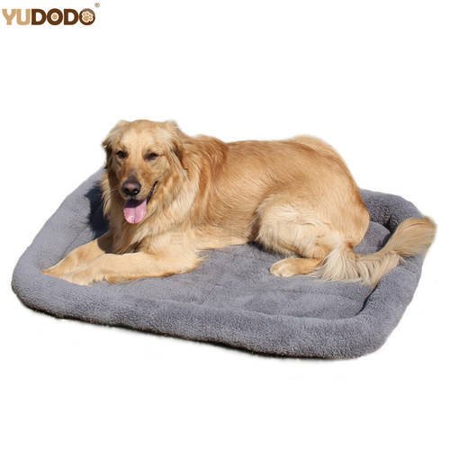 Large Dog Beds Gray Warm Soft Blanket For Small Medium Pet Cat Sleeping Mat Mattress Cushion 95*68cm/80*60cm/65*45cm/55*35cm