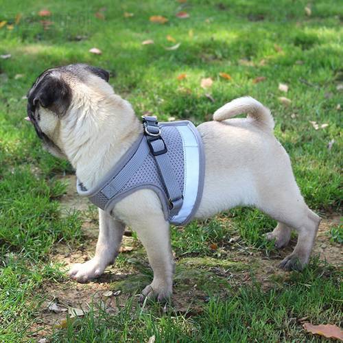 Dog Harness Vest Reflective Adjustable Adjustable Walking Lead Leash for Puppy Dogs Mesh Cat Harness for Small Dog Arnes perro10