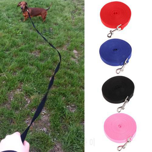 Pet Dog Lead Leash Long Strap Nylon Rope Obedience Training Walking 1.5/6/10/15M for dog clothes