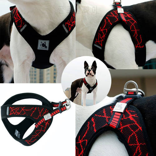 Pet Supplies Outdoor Reflective Dog Harness Adjustable Harness Vest Collar For Small Medium Dogs Pet Product Dog Accessories