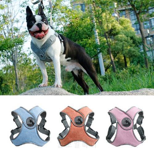 Reflective Dog Harness and Leash Set For Small Medium Dogs Breathable Mesh Harnesses Vest Puppy Cats Chest Strap Pet Supplies