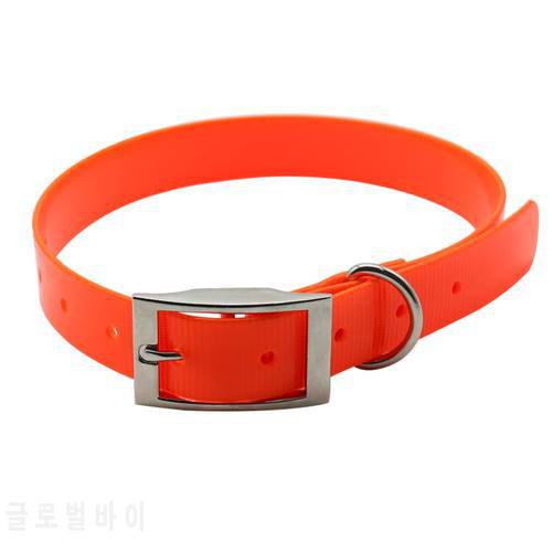 High Quality Large Dog Collar Adjustable TPU Durable Waterproof Pet Dog Collar For Puppy Strap Pure Color Dog Accessories