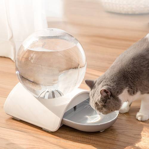2.8l Pets Dog Automatic Bubble Water Fountain Dispenser Feeder Drinking Bowl