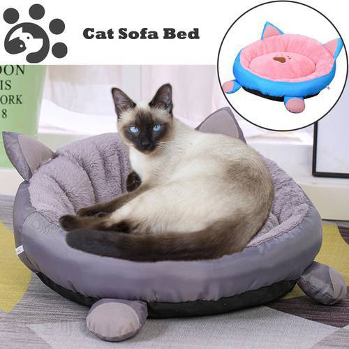 Pet Fluffy Cat Bed House Cave Mat Cat House Bed Sofa Nest Soft House for Cats with Kittens Bed for Cats Dog Beds for Small Dogs