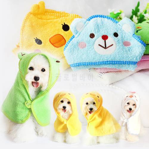 New Petstyle cotton towels cute cartoon dog a bath dedicated multifunction Pet Supplies free shipping