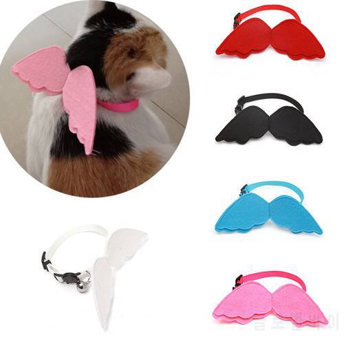 Cute Angel Pet Dog Collars Small Dogs Cats Designer Wing Adjustable Pet Accessories Nylon Pupply poodle puppy Lovely