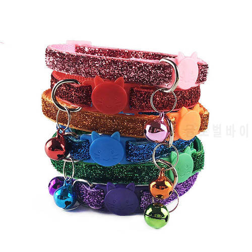 Cute Lace Pet Cat Dog Collar with Bells Breakaway Nylon Puppy Kitten Collar Adjustable Safety Small Dogs Pets Collars Products