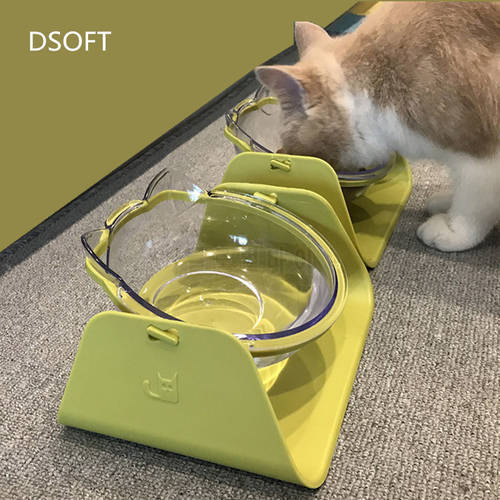 Pet Cat Bowl Pet Food And Water Bowl With Raised Stand Pet Bowl Adjustable and Removable Pet Bowl for Cats and Small Dogs