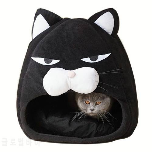 Creative Pet House Cat Mat Nest Cats Bed Cartoon Kennel Winter Warm Kennel Dog Cat Shap Sleep Bag Puppy Cushion Cat Supplies