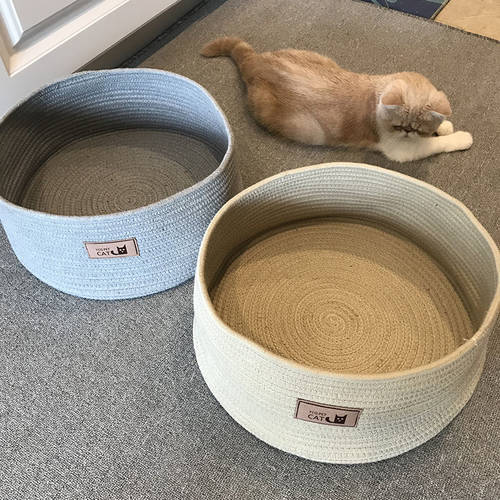 Universal Round Bowl -Cat Scratcher Recyclable Non-stick Scratching Cat Litter Bed Nest Scratch Cardboard Cat Toy Scratching Pad