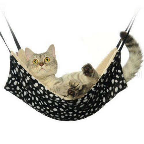 2022 New Warm Hanging Cat Bed Mat Soft Cat Hammock Winter Hammock Pet Kitten Cage Bed Cover Cushion Shipping