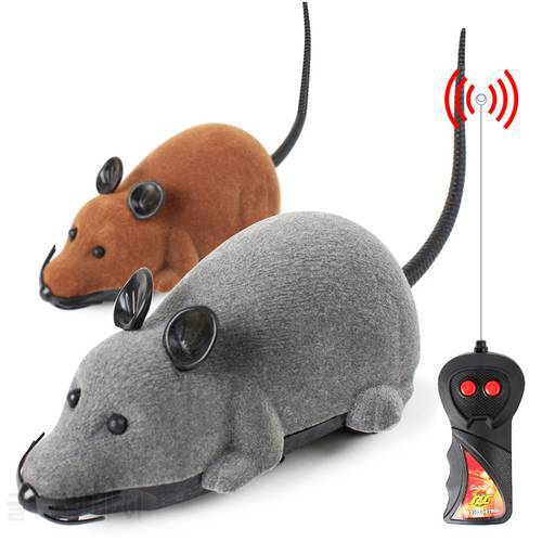 3 Colors Mouse Cat Toy Wireless Remote Control Pet Toys Interactive Pluch Mouse RC Electronic Rat Mice Toy For Kitten Cat