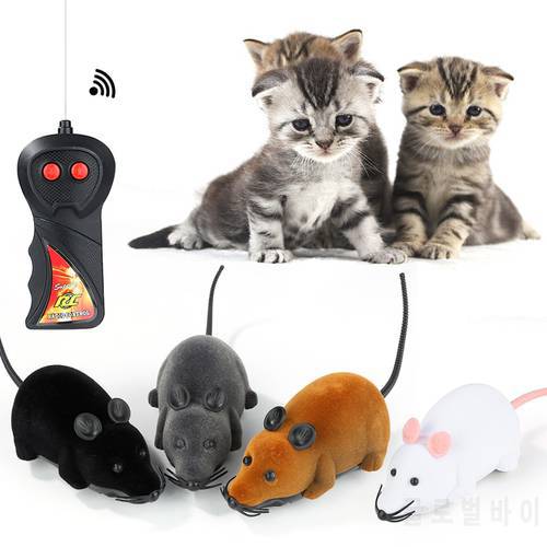 1PC Hot Selling Cat Toy Funny Cat Mice Toy On Remote Wireless RC Mice Toy For Cat Remote Control Mouse Toy Pet Supplies