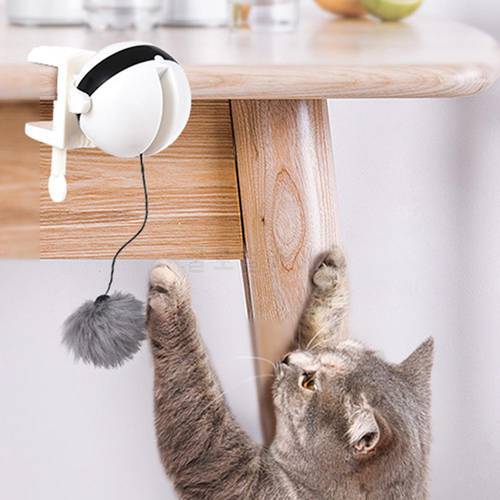 Electronic Motion Cat Toy Interactive Cat Teaser Toy Yo-Yo Lifting Ball Electric Flutter Rotating Interactive Puzzle Pet Toy