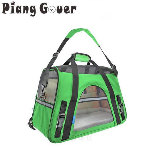 Reflective Pet Bag Portable Cat Carrier Travel Dog Shoulder Bag Pet Handbag S/L Teddy Poodle