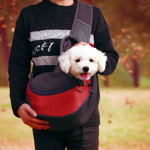 Pet Carrier Shoulder Bag Front Comfort Travels Tote Single Shoulder Bag Pet Supplies for Dog Cat Outdoor Travel