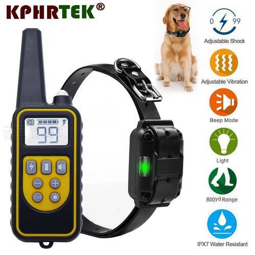 Dog Shock Collar Remote Trainers Waterproof Rechargeable Dog Trainer with 1 Collar BNF
