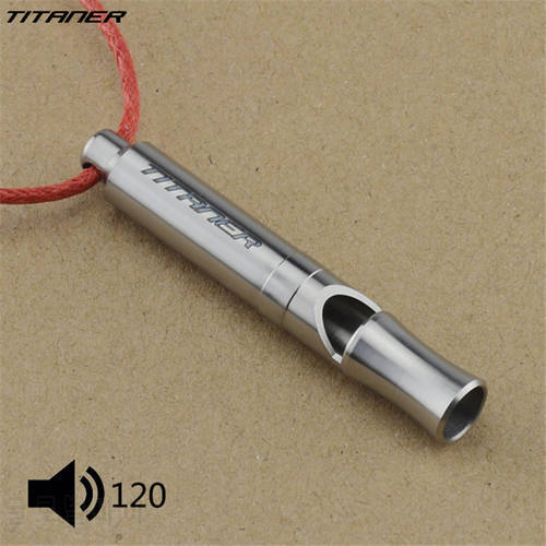 High-grade Dog Trainings Metal Titanium Whistle Emergency Survival High Frequency Sound 123db Popping Whistle Animal Training