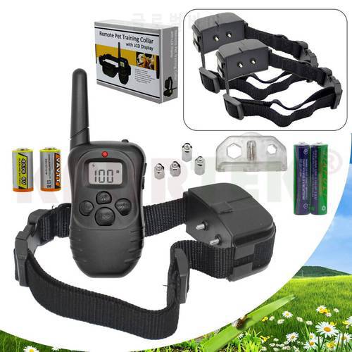 Remote Dog Training Collar 998D-1 300m LCD Remote Electric Dog Collars for Training Dog and Dog Train 15-28nf