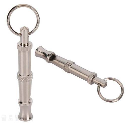 Training Puppy Pet Dog Whistle Two-tone Ultrasonic Flute Stop Barking Ultrasonic Sound Repeller Cat Keychains