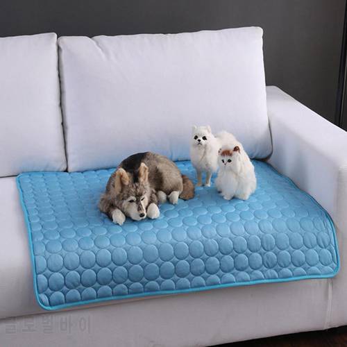 Summer Pet Dog Cooling Mats Cats Dog Bed Sofa Pet Bed for Dog Cats Heat Relief Cooling Mat Floor Mat Dog Supplies Pet Product
