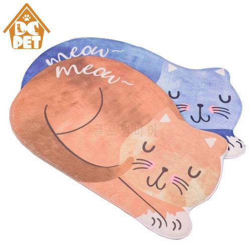 3 Sizes cartoon dog cat Sleeping mat 3D Printed Carpet Anti-slip bed Mats cat mat bed house cushion for small dogs and cat