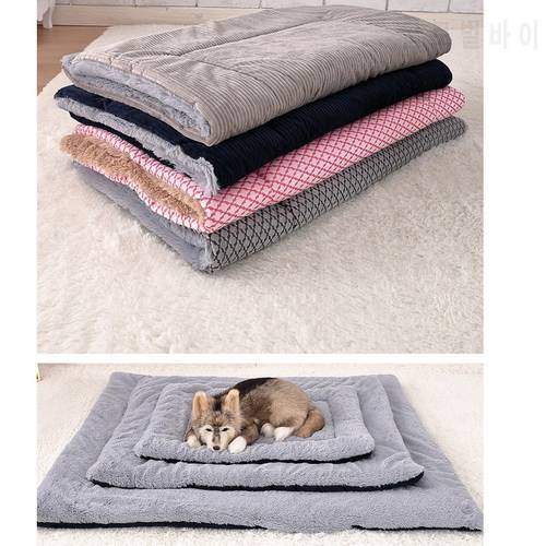 Soft Dog Bed Car Seat Mat Cage Mattress for Small Medium Large Dog Puppy Blanket Warm Floor Pad Washable Pet Dog Lounger Cushion
