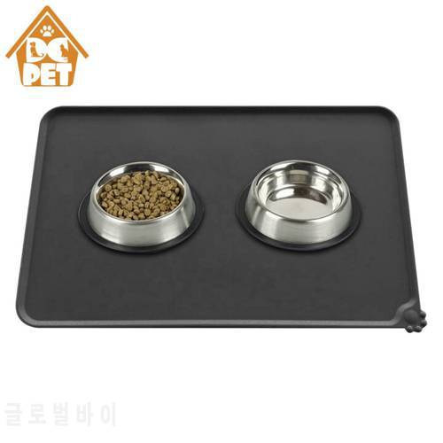 Waterproof Non-slip Pet Feeding Mat Silicone Pet Food Mat Dog Bowl Mat Pet Feeding Tray For Cats and Dogs Pet Suppies