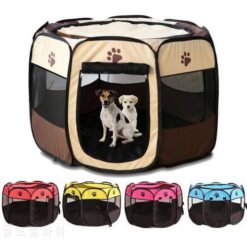 Portable Outdoor Kennels Fences Pet Tent Houses For Small Large Dogs Foldable Playpen Indoor Puppy Cage Dog Crate Delivery Room