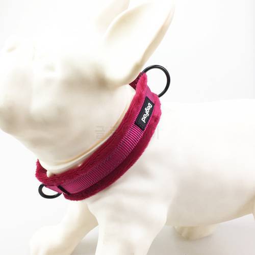 Dog Collars adjustable Soft padded Flannelette Reflective pet Collar For Small medium and large dogs Training Walking