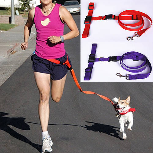 1PC Adjustable Hands Cat Dog Free Running Walking Jogging Pet Lead Leash Waist Belt Chest Strap Gift Traction Rope Pets Supplies
