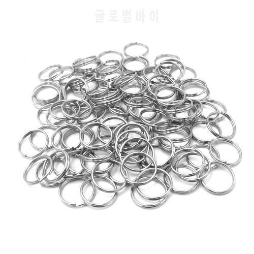 10mm Dog Tag Rings Round Keychain Metal Diy Ring For Pet Id Dogs Cats Split Key Rings Cat Collar Accessories
