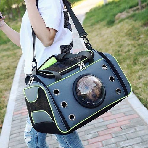 Pet Carrying Case Bag Comfortable Space Capsule Portable Cat Handbag Breathable Dog Out Bag Strap Carrier Travel Christmas