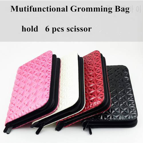 High Quality Hold 6pcs Scissor Pet Grooming Tool Bag ,Scissor Bag ,Scissor Case for Pet Groomer Free Shpping