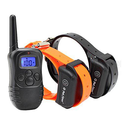 Waterproof Remote Rechargeable LCD Electric Shock Dog Training Collar 300 Yard For 2 dogs Trainer