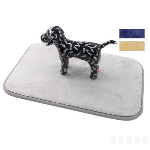 Pet Memory Foam Mat Dog Bed Mat, Coral Fleece Top. Thickness 2cm. Washable. Size: 60*40cm/ 80*50cm