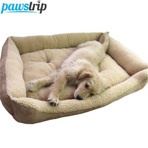Extra Large Dog Bed Soft Berber Fleece Puppy Cushion Winter Warm Pet Dog House Washable M-XL