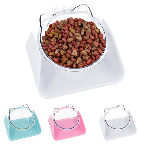 Adjustable Pet Food Bowls Oblique Transparent Bowl Angle Adjustable Creative Pet Water Bowl Pet Feeder Cat Dog Feeding Supplies