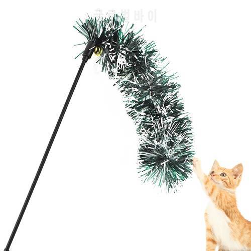 Legendog Creative Sequin Cat Teaser Wand Funny Cat Teaser Toy Cat Interactive Toy For Christmas Pet Supplies