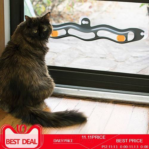 Cat Toys Interactive Track Ball toy Cat practical Window Suction Cup Track Ball Pet Accessories ball Cat Toys window