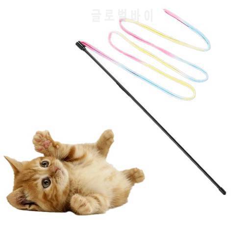 Cat Toys Rod Cute Funny Colorful Teaser Wand Plastic Pet Toys For Kittens Interactive Stick Cat Acessorios Product 96