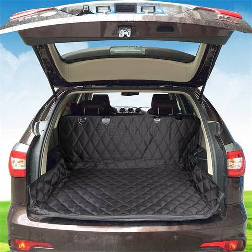 Dual-use Waterproof soft dog Car Trunk Mat pet car Seat Cover Pet Barrier Protect Car floor from Spills and Pet Nail Scratches