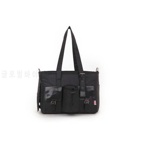 Black Jacquard Nylon Pet Dogs Carrier Bag With Two Pocket In Front Free Shipping Fashion Small Puppy Dogs Bag