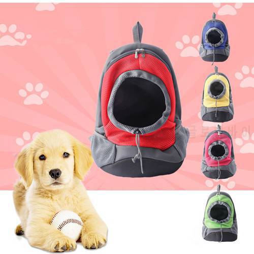 Outdoor Pet Dog Carrier Bag New Out Double Shoulder Portable Travel Backpack Mesh Backpack breathable bag Pet Dog Front Bag