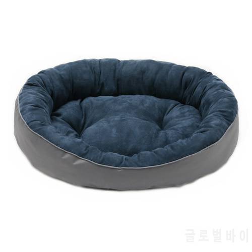 Comfy Suede Fleece Dog Bed Oval Pet Bed For Cats And Dogs Breathable Warm And Dog Sofa Dog House with Water Repel Side