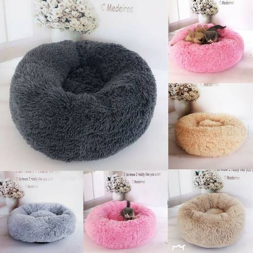 Soft Round Dog Bed Sofa Washable Photograp Dog House Winter Thicken Warm Pet Cat Puppy Super Soft Plush Pads Cushion For Dog