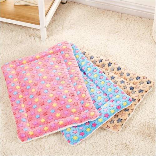 Pet Kennel Mat Coral Fleece Pet Dog Sleep Bed Winter Dogs Sofa Warm Pet Cushion for Small Medium Large Dogs S-XL Sizes Available