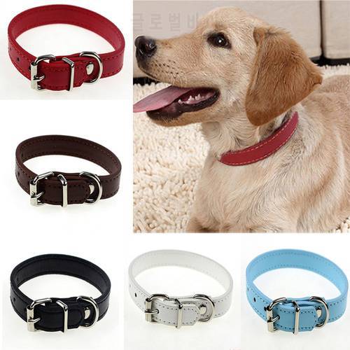 1PC S/M Adjustable Safety Belt Faux Leather Pet Dog Cat Puppy Collar Buckle Neck Strap Dog Pet Harness Collar pet products