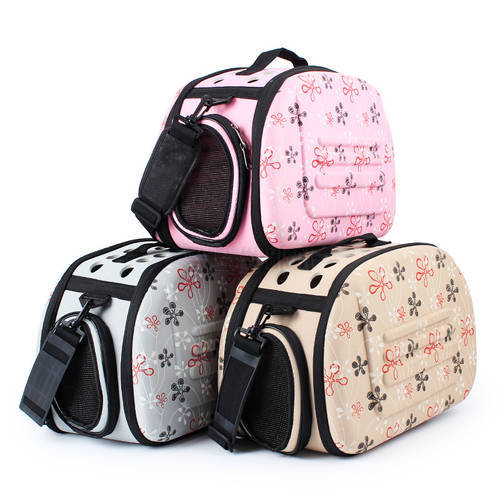 Portable Pet Breathable Shoulder Bag Handbag Space EVA Cats Dogs Backpack Pet Bag Outdoor Folding Travel Shoulder Bag Cats Dogs