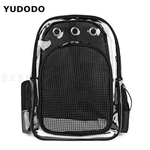 YUDODO Backpack for Girls Sturdy Transparent PVC Breathable Backpack 3 Colors